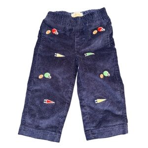 NWOT The Beaufort Bonnet Corduroy Critter Princeton Pants in Navy Football